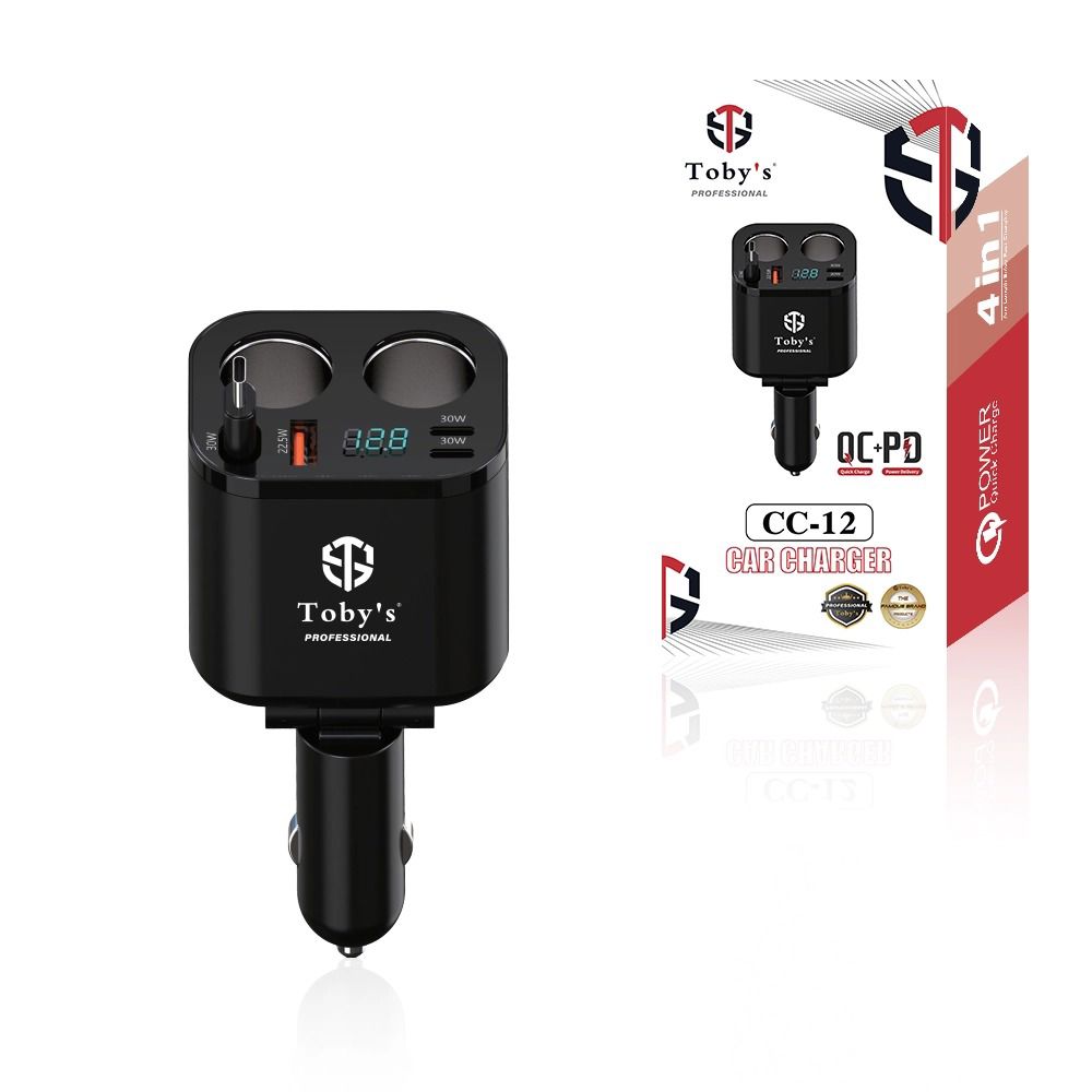 Car Charger with Dual Cigarette